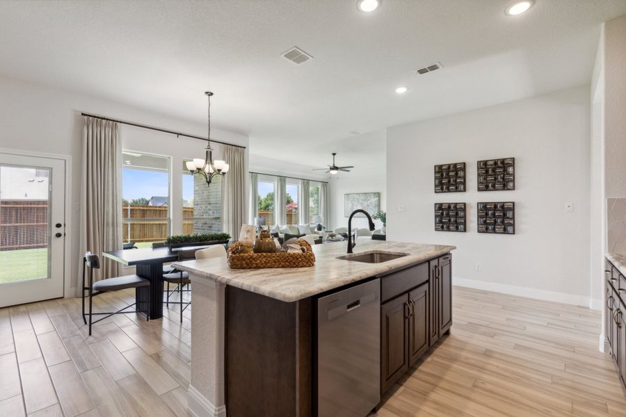 Furnished interior view inside a new home in Belle Meadows, Cleburne (Image 6).