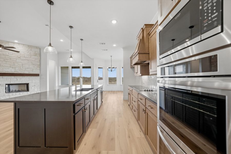 Furnished interior view inside a new home in Eagle Ridge Estates, Weatherford (Image 8).