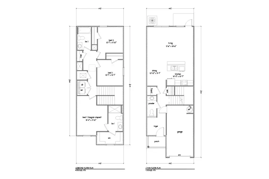 2D floor plan layout for the Bandon by D.R. Horton in Legacy Oaks, Tallahassee, FL (Image 3). 2D floor plan layout for the Bandon by D.R. Horton in Legacy Oaks, Tallahassee, FL (Image 3).