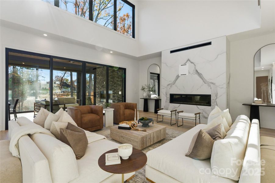 Furnished interior view inside a new home in , Matthews (Image 11).