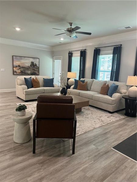 Furnished interior view inside a new home in Mirror Lake at South Harbour, Villa Rica (Image 5).