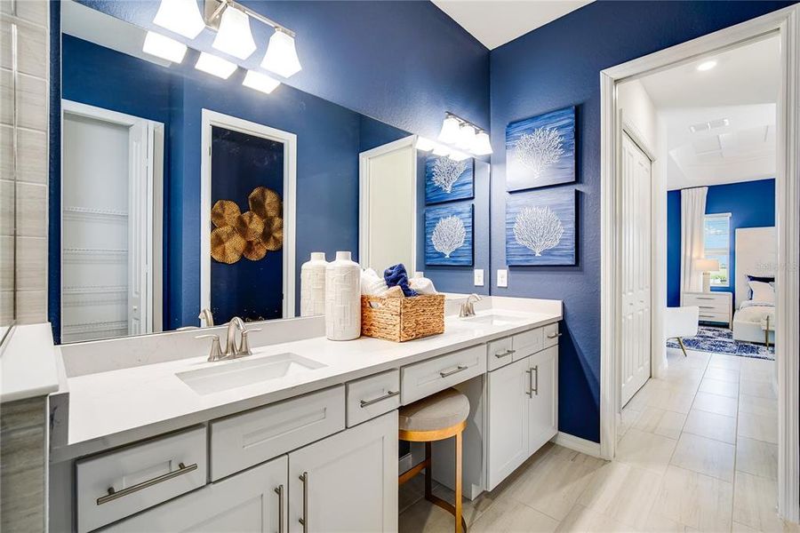 Furnished interior view inside a new home in Calusa Country Club, Lakewood Ranch (Image 20).