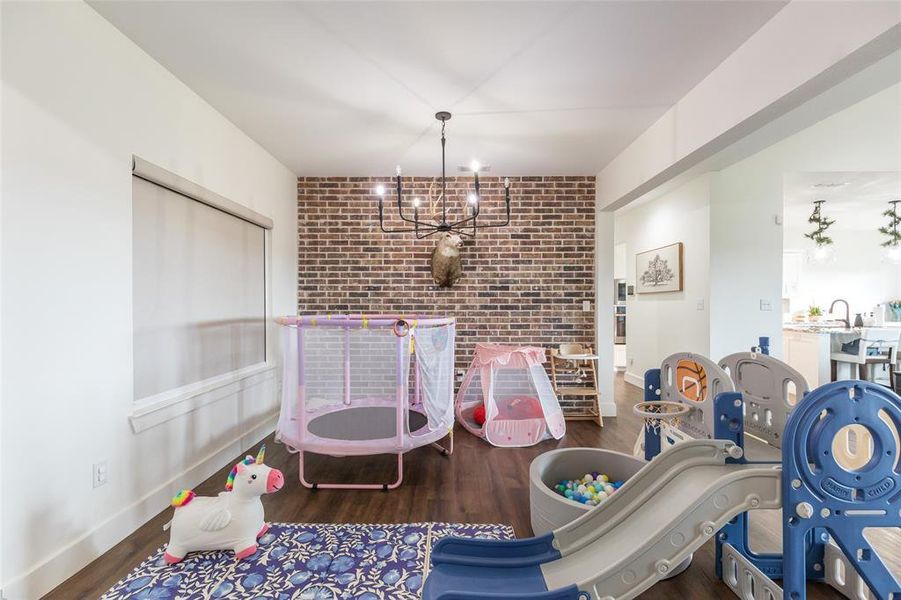 Dining room, currently the playroom!
