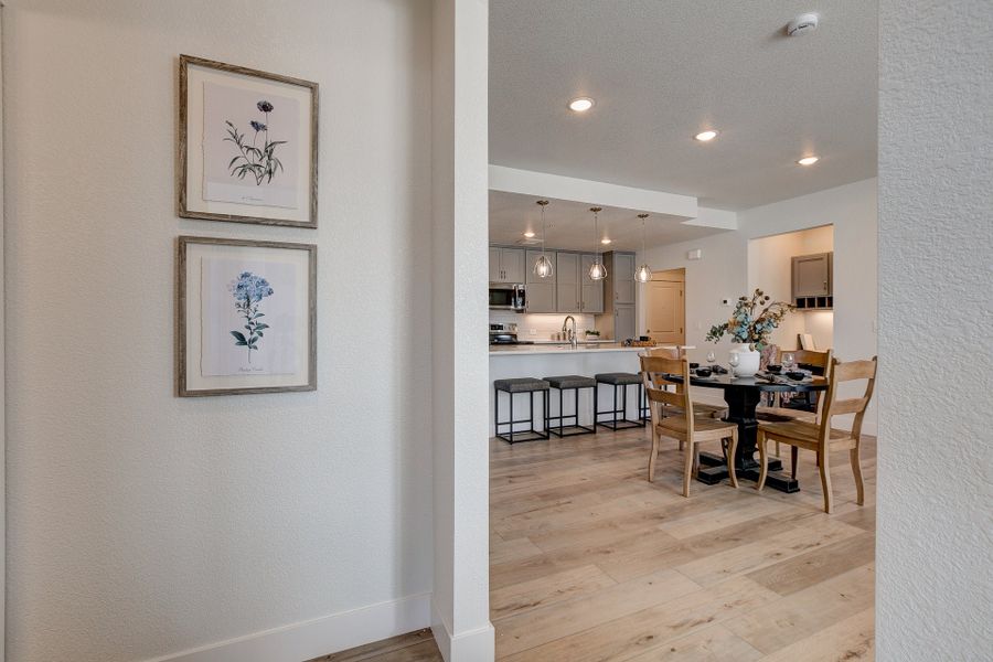 Representative furnished interior of a home built from the The Cambridge by Landmark Homes in The Lakes at Centerra, Loveland (Image 32).