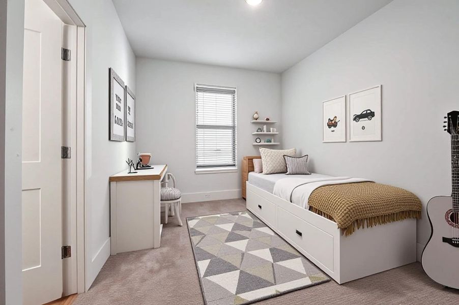 Furnished interior view inside a new home in , Houston (Image 12).