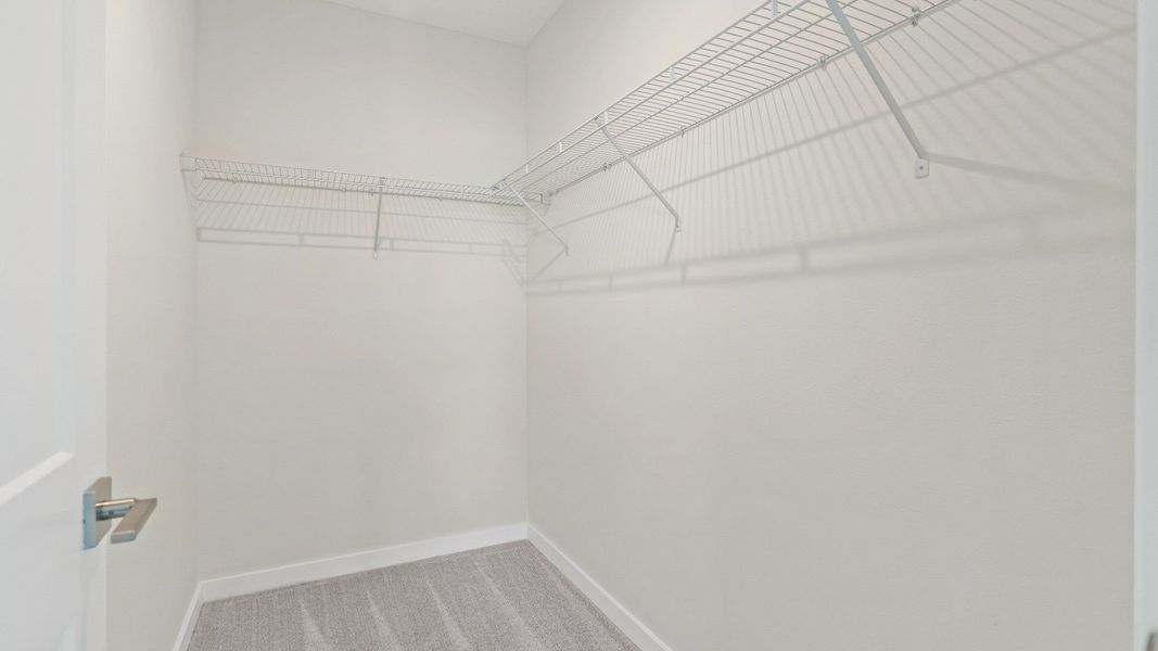 The Atlantic features a roomy walk-in closet with built-in shelving—perfect for organized storage and everyday convenience. The Atlantic features a roomy walk-in closet with built-in shelving—perfect for organized storage and everyday convenience.