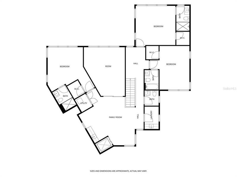 2D floor plan layout of this home in , St. Petersburg, FL (Image 36).