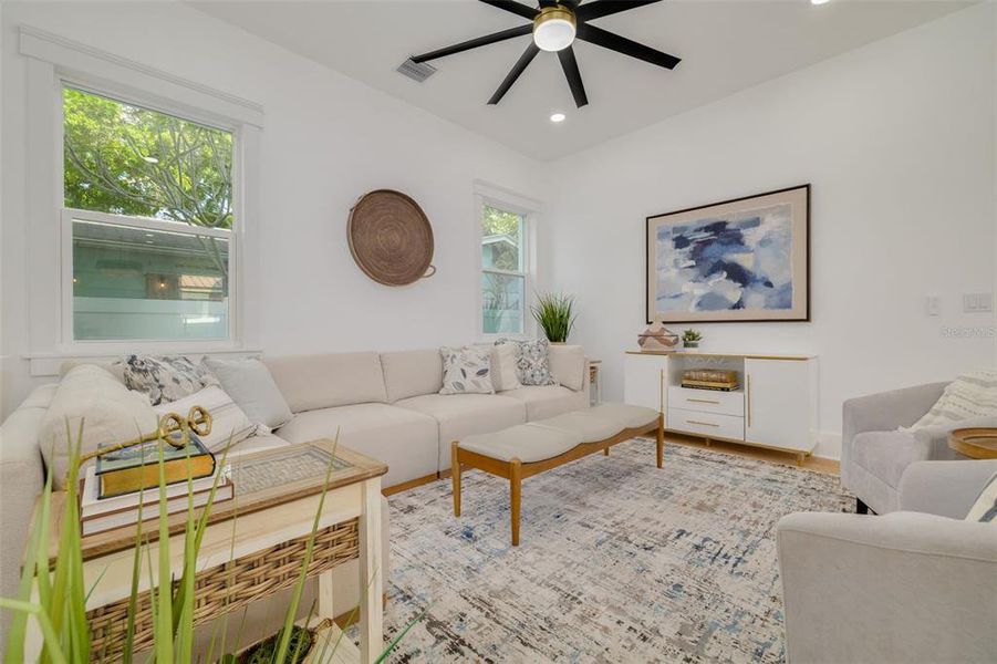 Furnished interior view inside a new home in , St. Petersburg (Image 19).