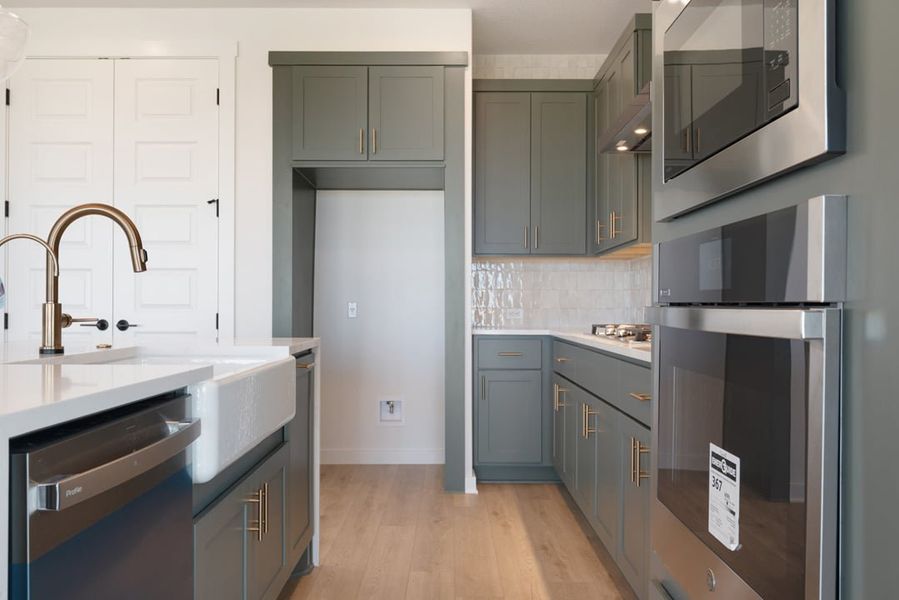 Furnished interior view inside a new home in Terrace Collection at Lariat, Liberty Hill (Image 12).