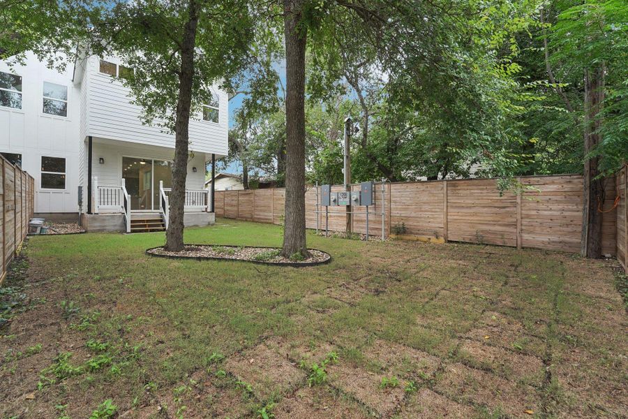 View of fenced backyard View of fenced backyard