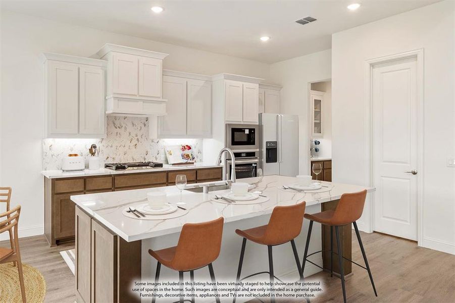 Furnished interior view inside a new home in Union Park Classic 60, Little Elm (Image 10).