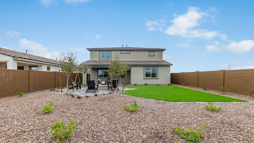 Representative exterior photo of a completed home built from the Paisley by Taylor Morrison in Paradisi Discovery Collection, Surprise, AZ (Image 28).