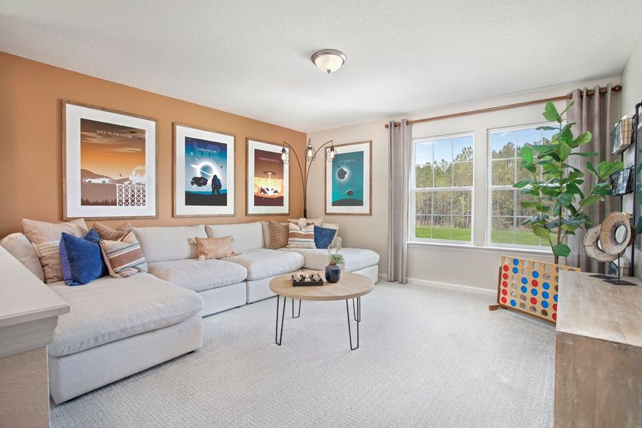 Representative furnished interior of a home built from the 2566 Modeled by KB Home in Anabelle Island - Executive Series, Green Cove Springs (Image 7).