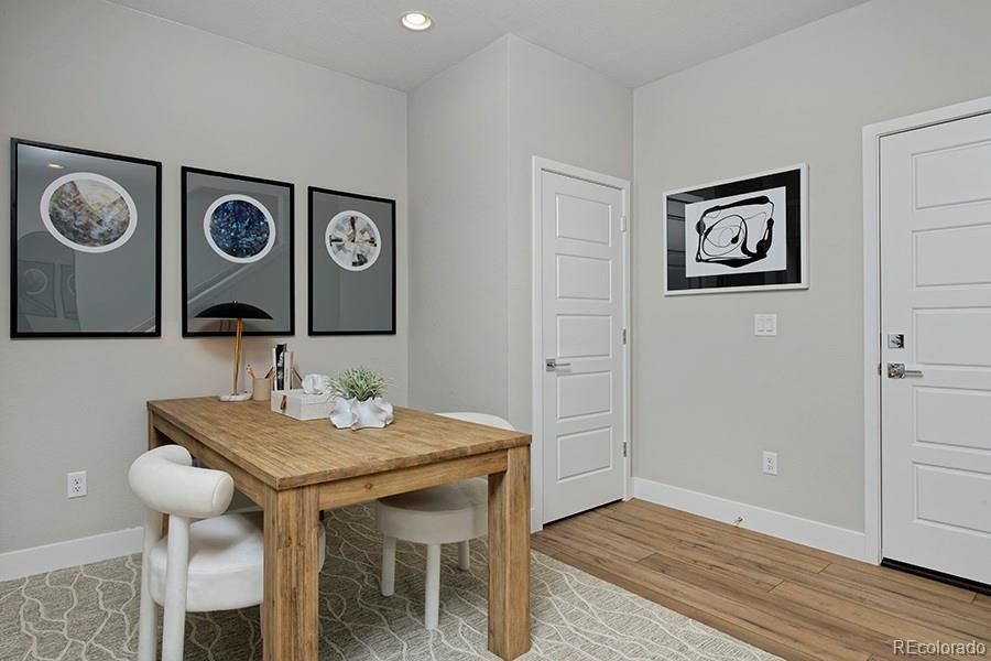 Furnished interior view inside a new home in , Denver (Image 8).