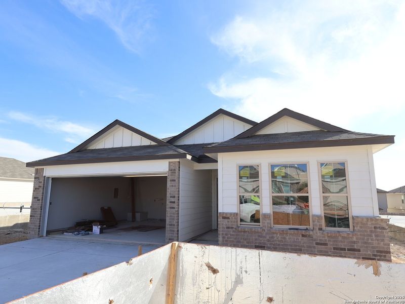 In-progress construction of a new home in Hunters Ranch, San Antonio, TX (Image 21).