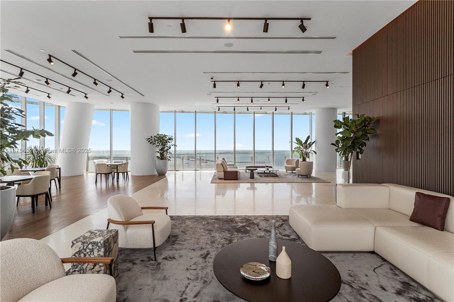 Furnished interior view inside a new home in , Miami (Image 10).