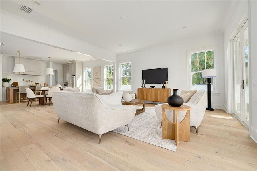 Furnished interior view inside a new home in , St. Petersburg (Image 7).