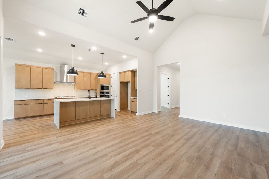 Furnished interior view inside a new home in Wolf Ranch, Georgetown (Image 8).