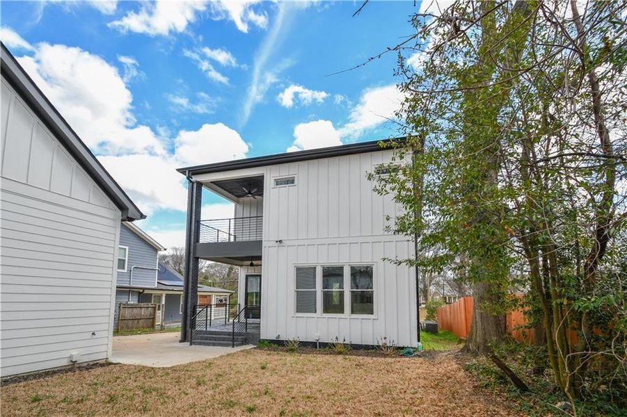 Exterior details and patio area of a home in , Atlanta (Image 27).