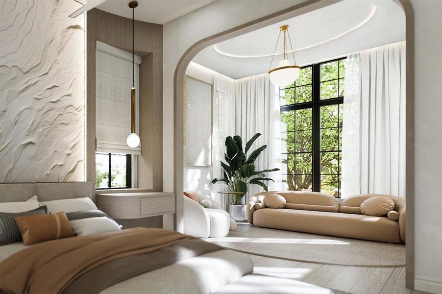 Furnished interior view inside a new home in , Dallas (Image 14).