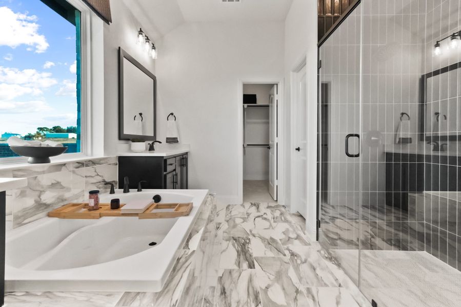 Furnished interior view inside a new home in Meadow Run, Melissa (Image 22).