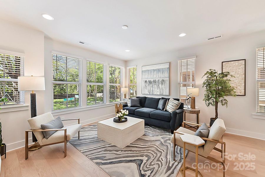 Furnished interior view inside a new home in Towns at Pegram, Charlotte (Image 16).