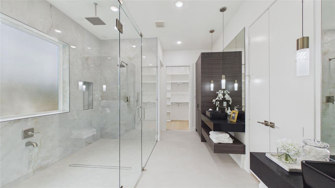 Furnished interior view inside a new home in , Houston (Image 35).