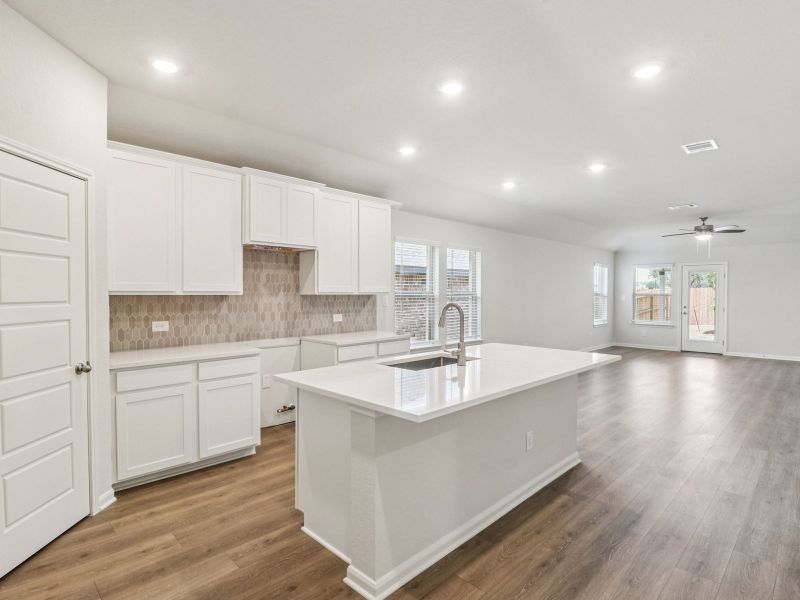 Furnished interior view inside a new home in Kallison Ranch, San Antonio (Image 10).