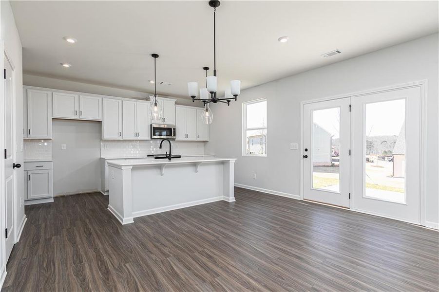 Furnished interior view inside a new home in , Powder Springs (Image 3).