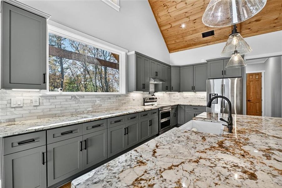 Furnished interior view inside a new home in , Ellijay (Image 9).