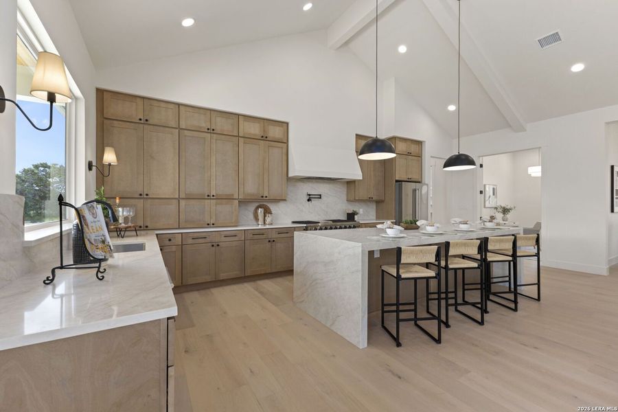 Furnished interior view inside a new home in , Bandera (Image 8).