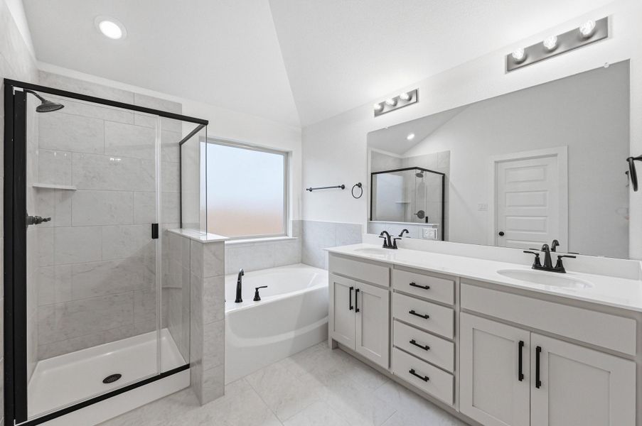 Representative furnished interior of a home built from the Hanover by Cheldan Homes in Craftsmen's Corner, Cleburne (Image 58).