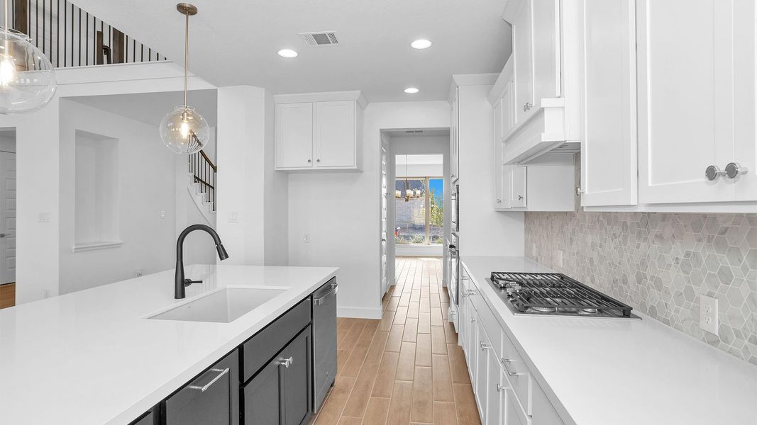 Furnished interior view inside a new home in Austin Point 60', Richmond (Image 5).