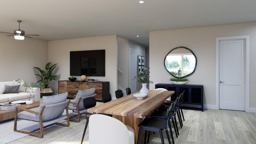 Representative furnished interior of a home built from the Palm by Risewell Homes in Cypress Bluff, Groveland (Image 13).
