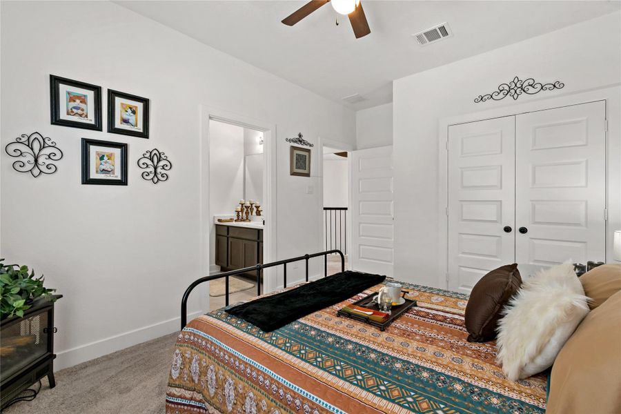 One of 3 bedrooms upstairs One of 3 bedrooms upstairs