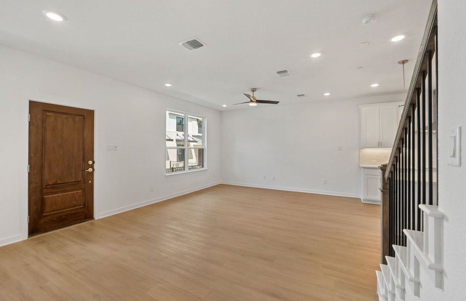 Spacious, unfurnished interior of a new home in Monarch on Main, Round Rock (Image 40). Spacious, unfurnished interior of a new home in Monarch on Main, Round Rock (Image 40).