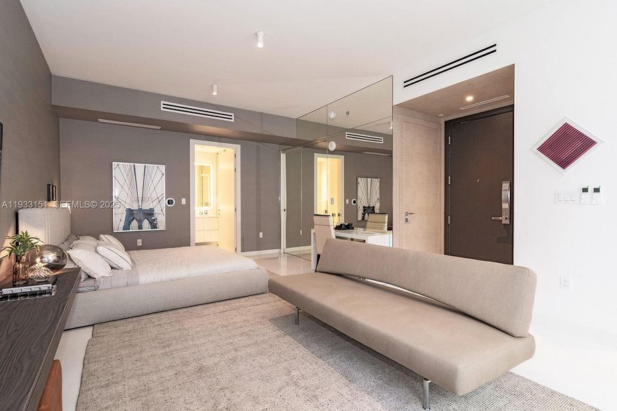 Furnished interior view inside a new home in Aston Martin Residences, Miami (Image 3).