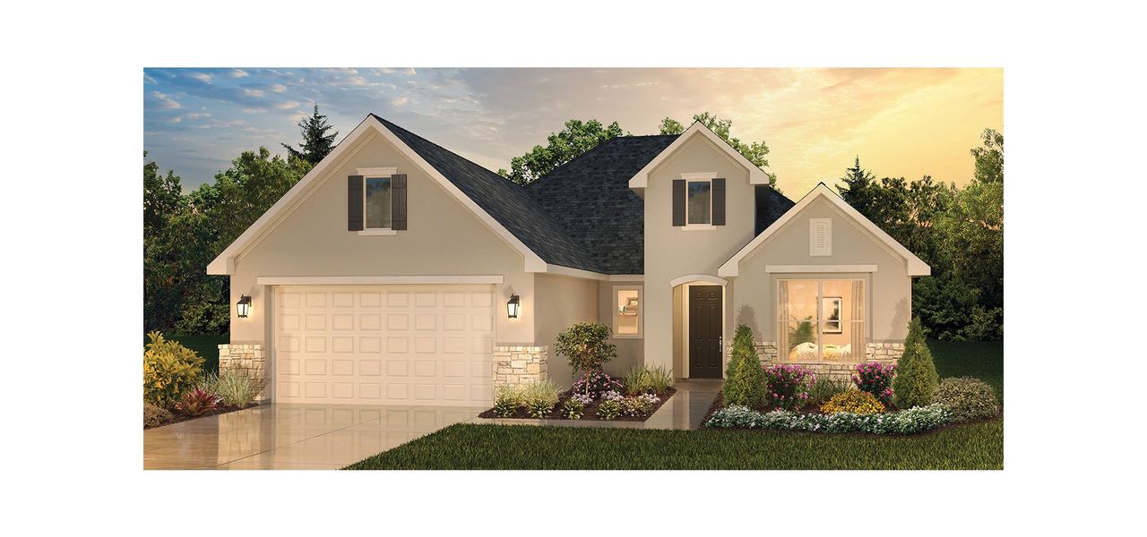 Representative exterior photo of a completed home built from the Bella by Robson Resort Communities in Robson Ranch Texas, Denton, TX (Image 2). Representative exterior photo of a completed home built from the Bella by Robson Resort Communities in Robson Ranch Texas, Denton, TX (Image 2).