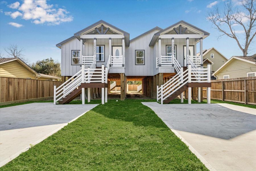 Front exterior of a new home in , Houston, TX, highlighting curb appeal (Image 18).