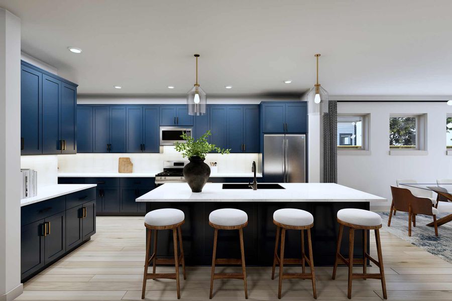 Representative furnished interior of a home built from the The Hyacinth by David Weekley Homes in Creekshaw – Classic, Royse City (Image 5).