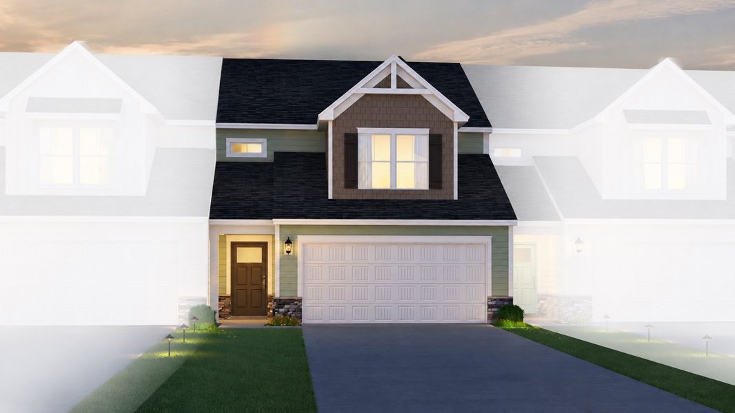 Representative exterior photo of a completed home built from the Lacey by Veranda Homes in Moonlite Village, Sumter, SC (Image 5).