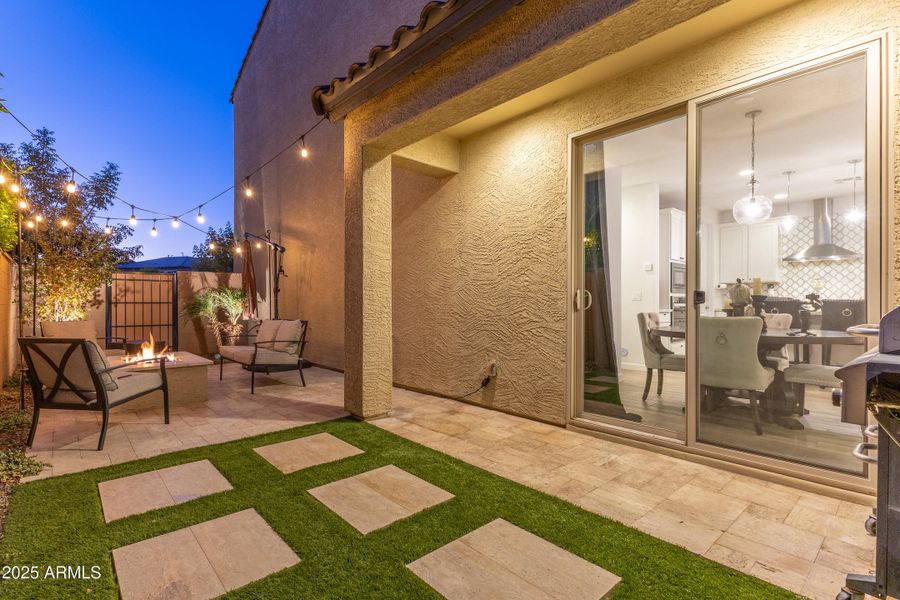 Patio and yard Patio and yard