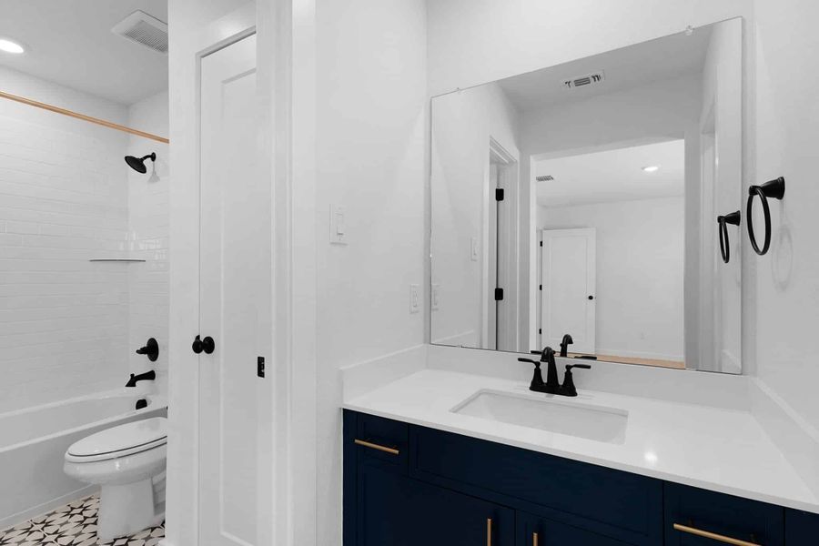 Furnished interior view inside a new home in Lariat, Liberty Hill (Image 11).