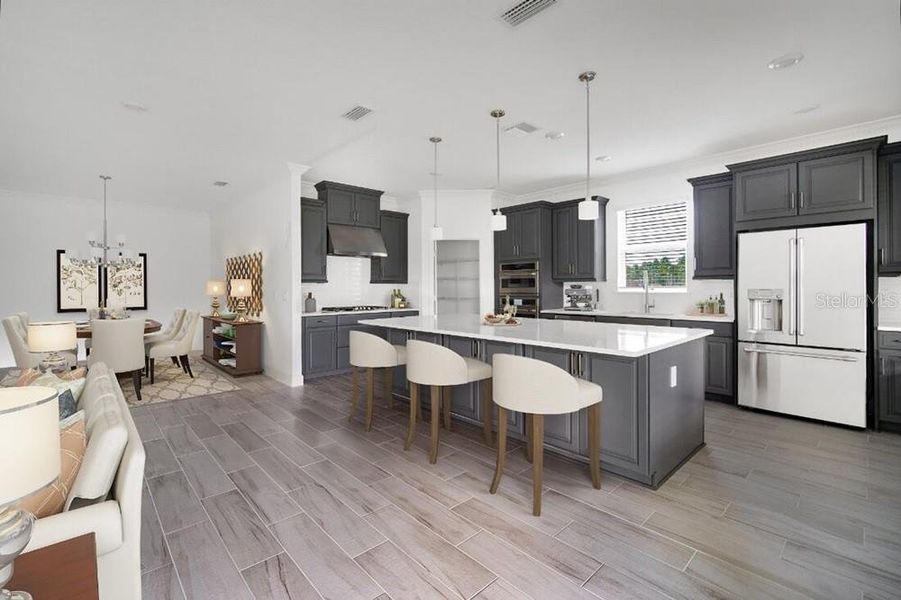 Furnished interior view inside a new home in Harvest at Ovation, Winter Garden (Image 26).