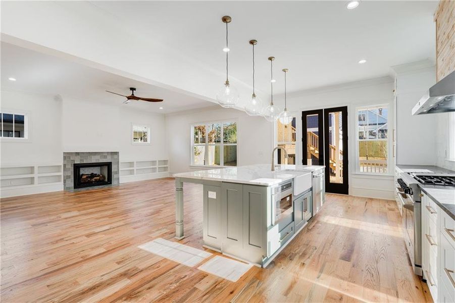 Furnished interior view inside a new home in , Atlanta (Image 15).
