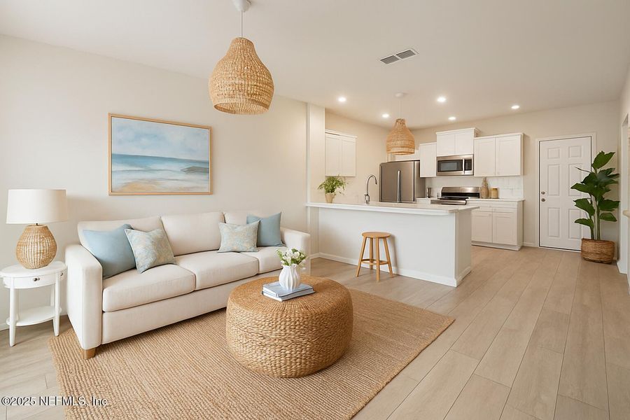 Furnished interior view inside a new home in , Yulee (Image 11).