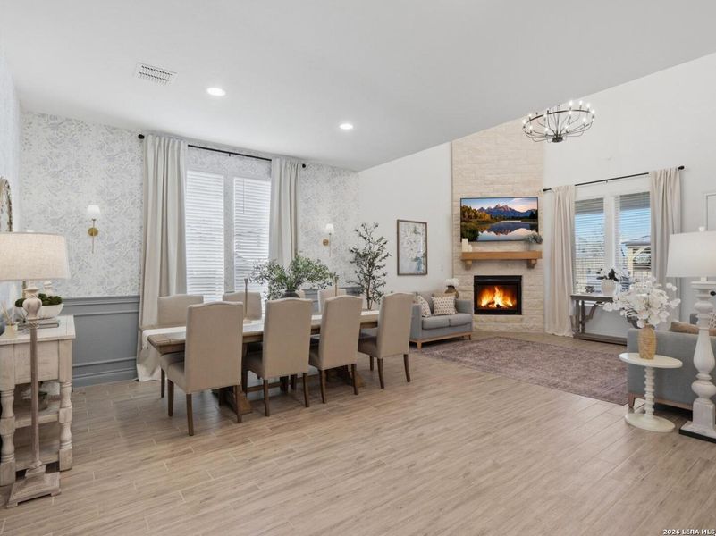 Furnished interior view inside a new home in Corley Farms, Boerne (Image 9).
