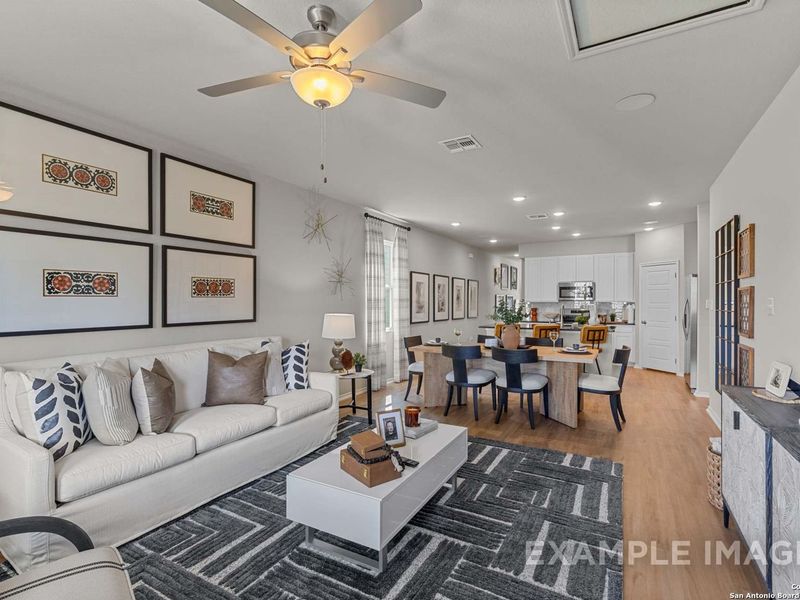 Furnished interior view inside a new home in Applewhite Meadows, San Antonio (Image 18). Furnished interior view inside a new home in Applewhite Meadows, San Antonio (Image 18).