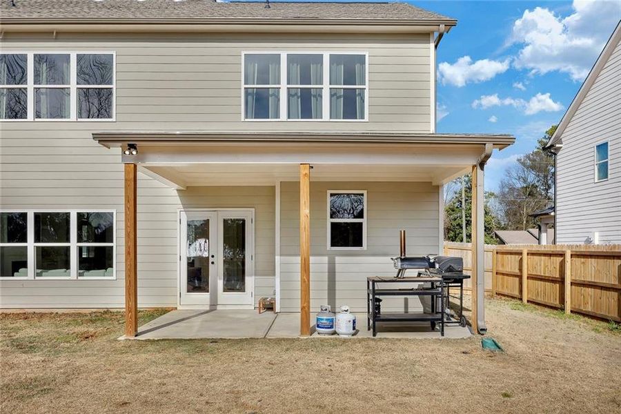 Exterior details and patio area of a home in , Marietta (Image 29).