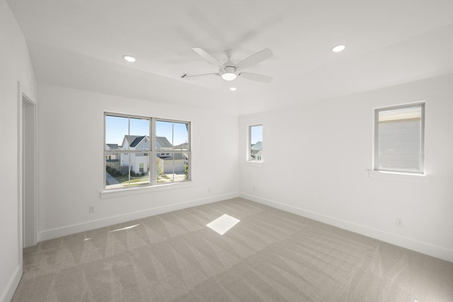 Spacious, unfurnished interior of a new home in Terrace Collection at Harvest, Argyle (Image 19).